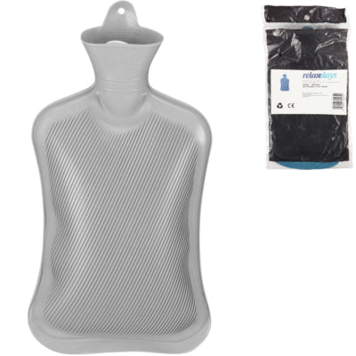 Afbeelding laden in galerijviewer, Relaxdays warmwater kruik grijs 2 l | 6 stuks
