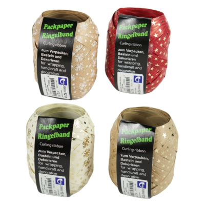 Afbeelding laden in galerijviewer, Horn cadeaulint kraft wit rood display 20 stuks | 2 stuks
