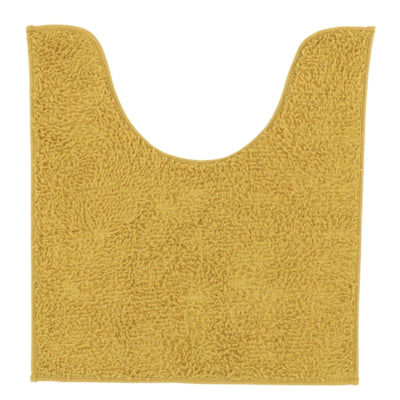 Afbeelding laden in galerijviewer, Wc mat mosterdgeel polyester 45 x 50 cm | 6 stuks