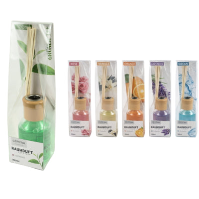 Afbeelding laden in galerijviewer, Geurstokjes air fresher 100 ml 6 assorti | 24 stuks