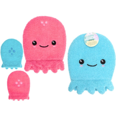 Afbeelding laden in galerijviewer, Washand octopus 21 cm 2 assorti | 48 stuks