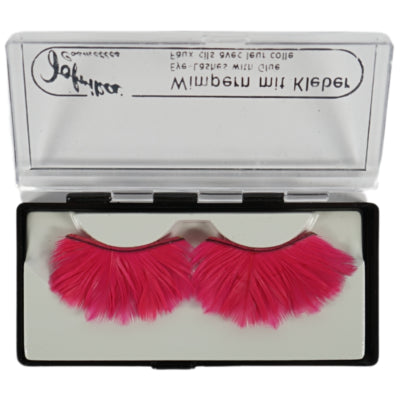 Afbeelding laden in galerijviewer, Jofrika cosmetics kunstwimpers veren roze 9,5 cm b-keus ve500 | 50 stuks