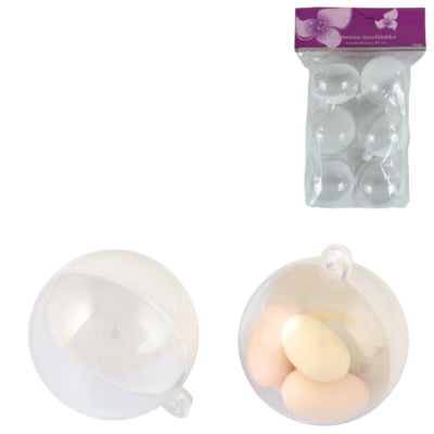 Afbeelding laden in galerijviewer, Hangerbal wit 5 cm set van 6 | 32 stuks