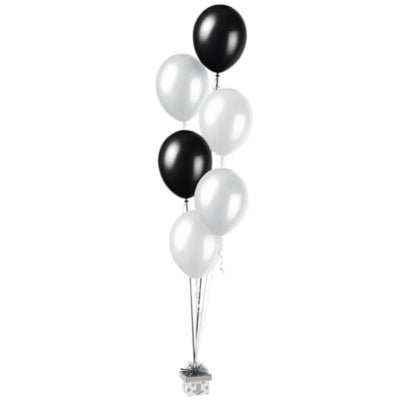 Afbeelding laden in galerijviewer, Amscan ballongewicht cadeau zilverkleurig 8 cm | 24 stuks