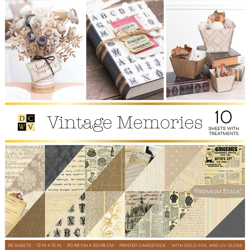 Afbeelding laden in galerijviewer, Dcwv • 12x12 vintage memories 36 sheets