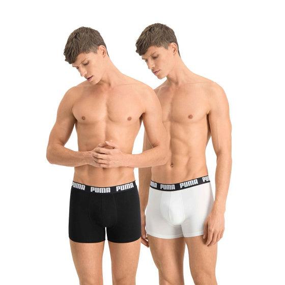 Afbeelding laden in galerijviewer, Puma Basic Boxershort Heren (Pack of 2) Zwart Witmaat XL