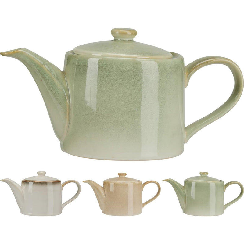 Afbeelding laden in galerijviewer, Excellent houseware theepot aardewerk 900ml 3ass