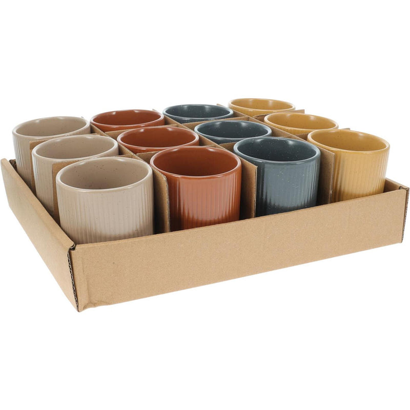 Afbeelding laden in galerijviewer, Excellent houseware mokje aardewerk 200ml ø7xh8,6cm