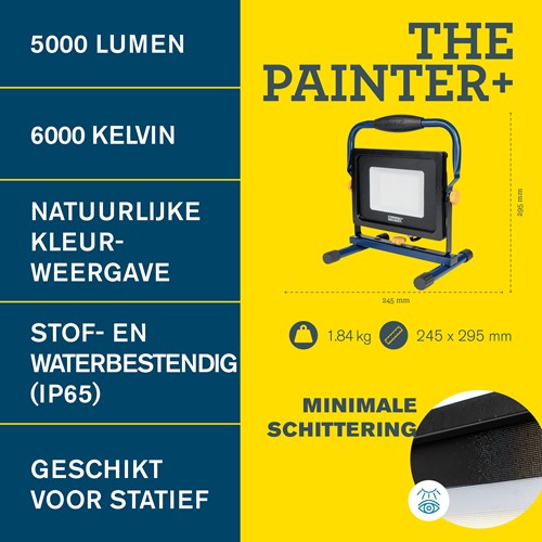 Afbeelding laden in galerijviewer, Rapid bouwlamp the painter+ | 5000 lumen - 5001730
