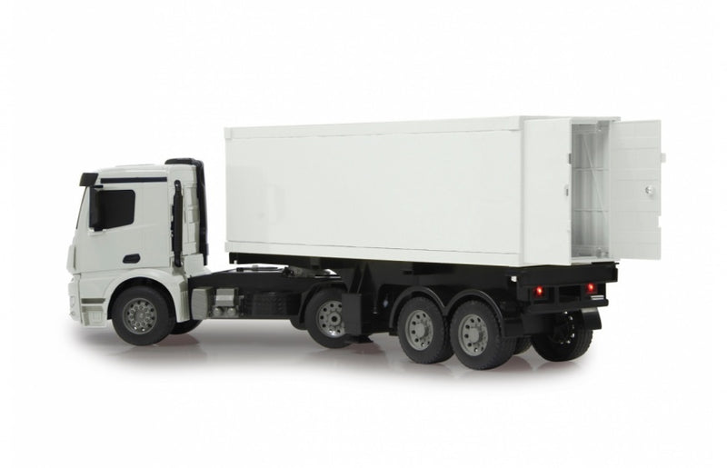 Afbeelding laden in galerijviewer, Jamara RC Mercedes-Benz Arocs containertruck 2,4 Ghz wit 1:20