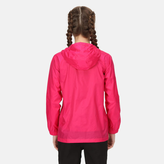 Afbeelding laden in galerijviewer, Regatta Pack It III regenjas meisjes roze maat 9-10 jaar