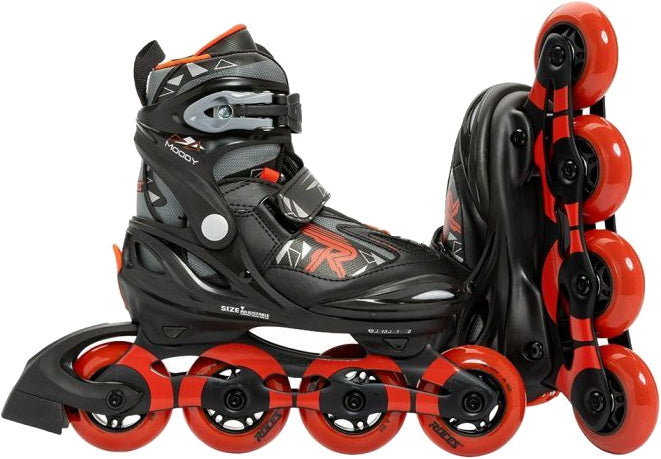 Afbeelding laden in galerijviewer, Roces Inline skates Moody Tif 82A zwart rood maat 36-40