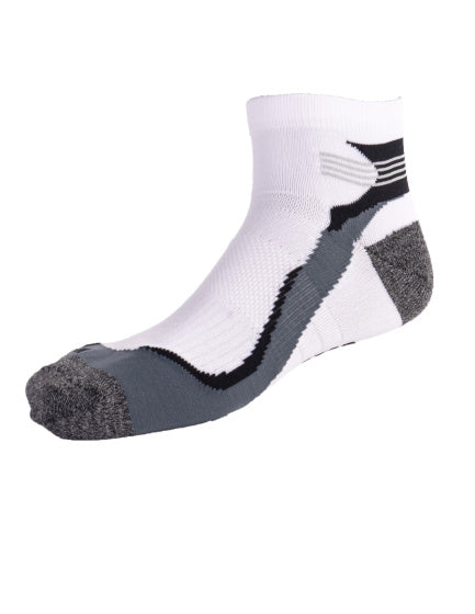Afbeelding laden in galerijviewer, Rucanor Hardloopsokken kort 2-pack wit grijs maat 39-42