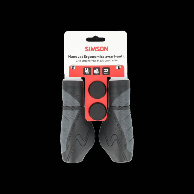 Afbeelding laden in galerijviewer, Simson handvatset ergonomics zwart antraciet