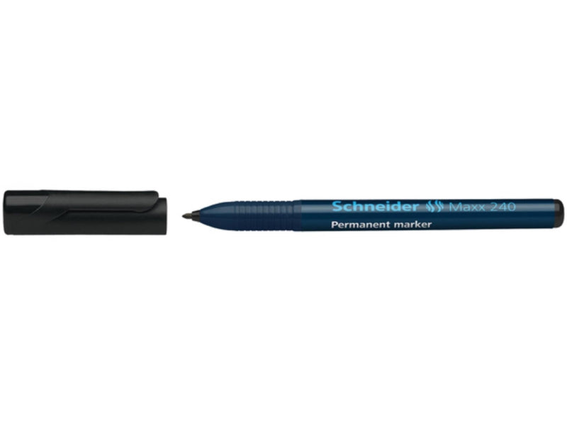 Afbeelding laden in galerijviewer, Schneider marker maxx 240 permanent ronde punt zwart. doos a 10 suks