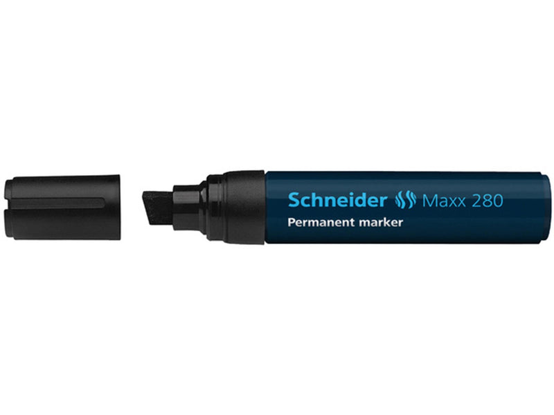 Afbeelding laden in galerijviewer, Schneider marker permanent 280 beitel zwart 5st