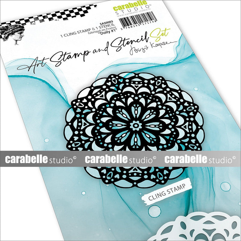 Afbeelding laden in galerijviewer, Carabelle studio • art stamp stencil set doily #1