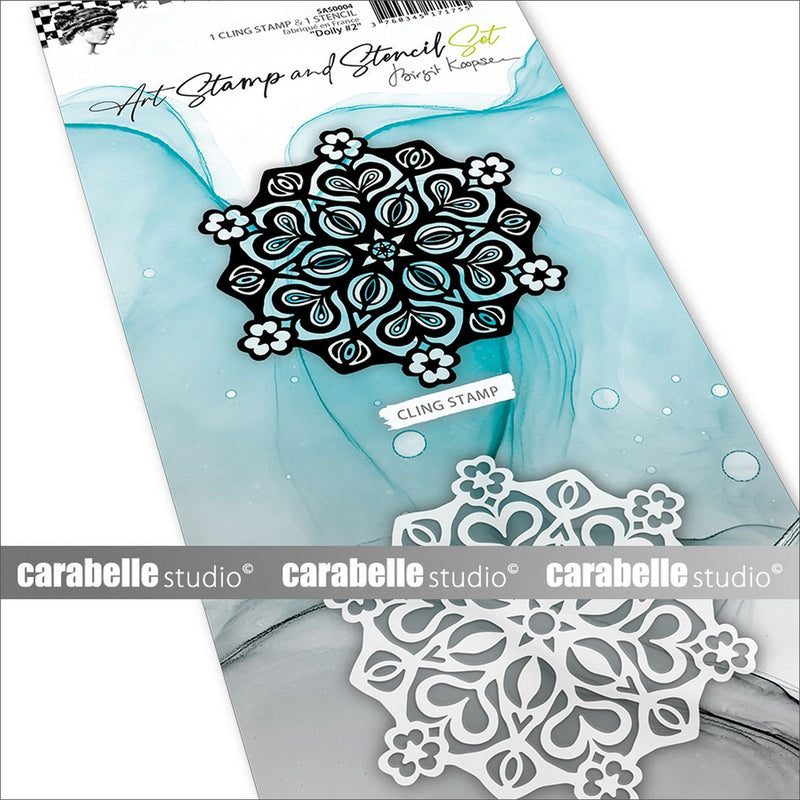 Afbeelding laden in galerijviewer, Carabelle studio • art stamp stencil set doily #2