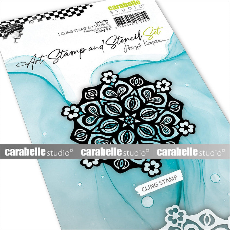 Afbeelding laden in galerijviewer, Carabelle studio • art stamp stencil set doily #2