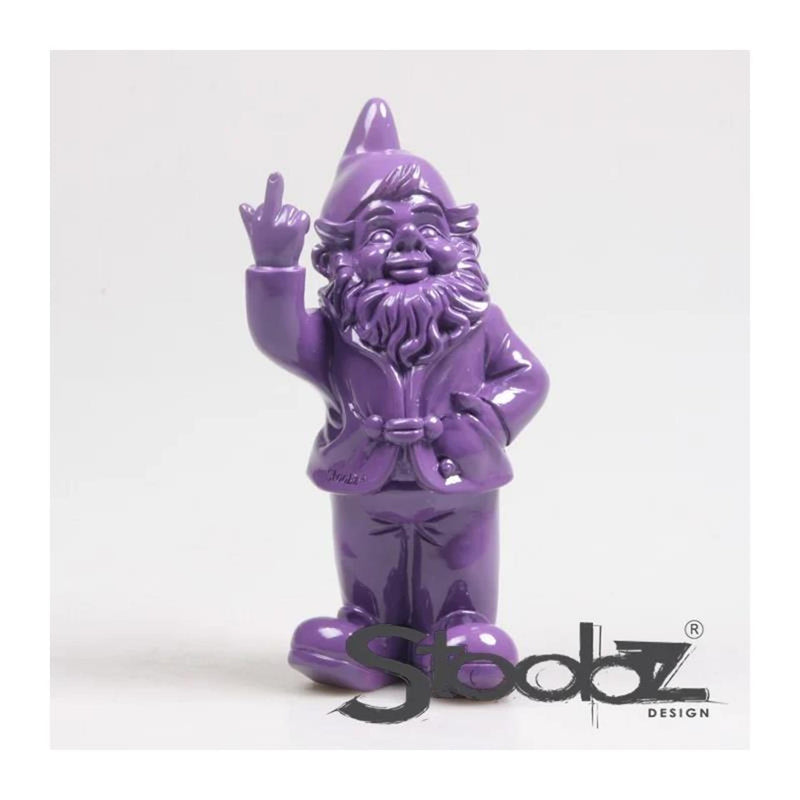 Afbeelding laden in galerijviewer, Stoobz design stoobz kabouter f*ck you paars 20cm