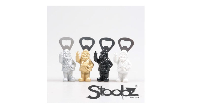 Afbeelding laden in galerijviewer, Stoobz design stoobz kabouter f*ck you flesopener z w g z 8cm