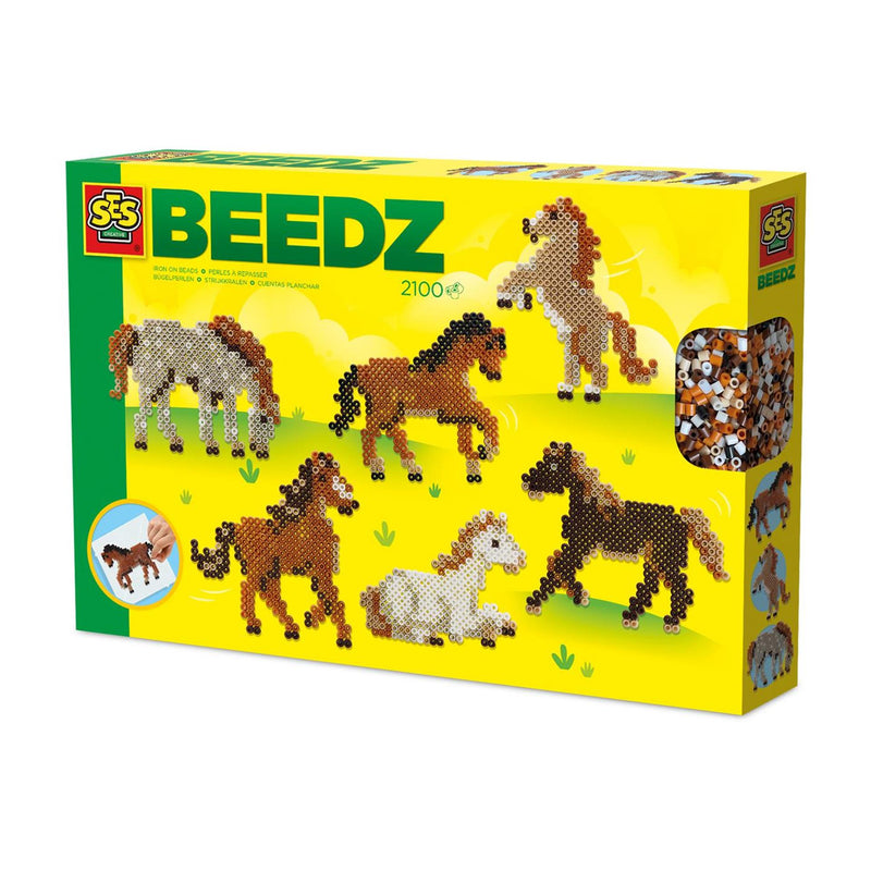 Afbeelding laden in galerijviewer, Ses strijkkralen - wilde paarden