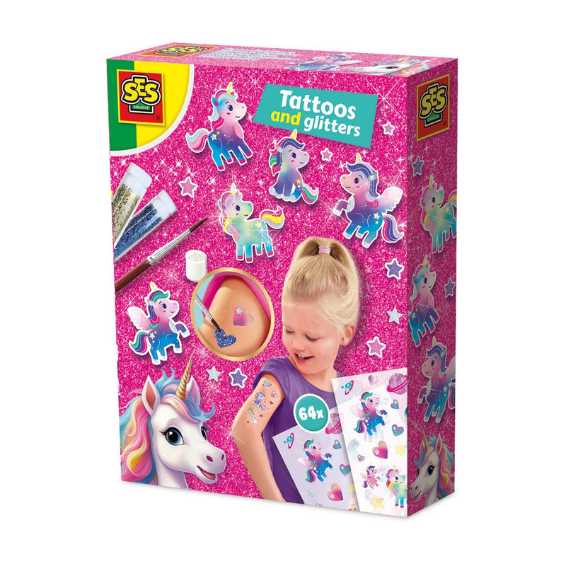 Afbeelding laden in galerijviewer, Ses unicorn - tattoos en glitters