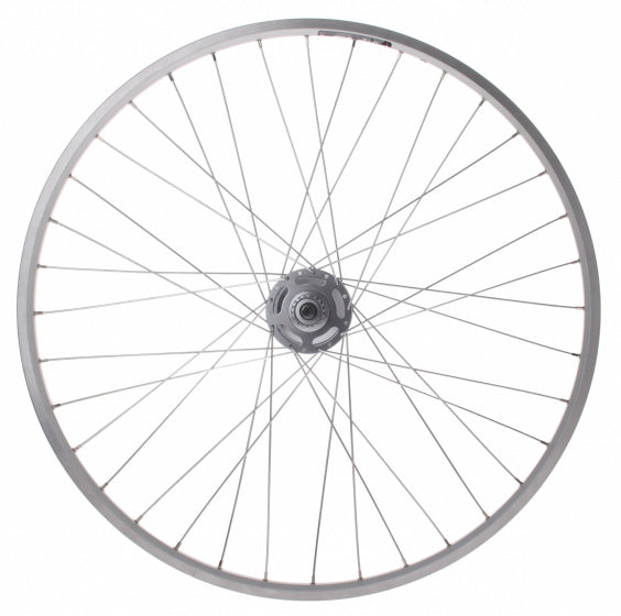 Afbeelding laden in galerijviewer, Kgs achterwiel 28 inch etrto 622 alu zac19 zilver nexus 7 rollerbrake