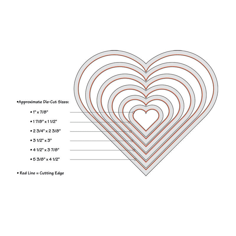 Afbeelding laden in galerijviewer, Sizzix • framelits die set hearts