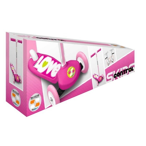 Afbeelding laden in galerijviewer, Skids control 3-wiel Kinderstep Voetrem Meisjes Roze