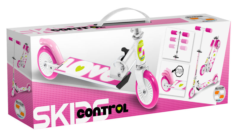 Afbeelding laden in galerijviewer, Skids control Vouwstep Love voetrem meisjes roze