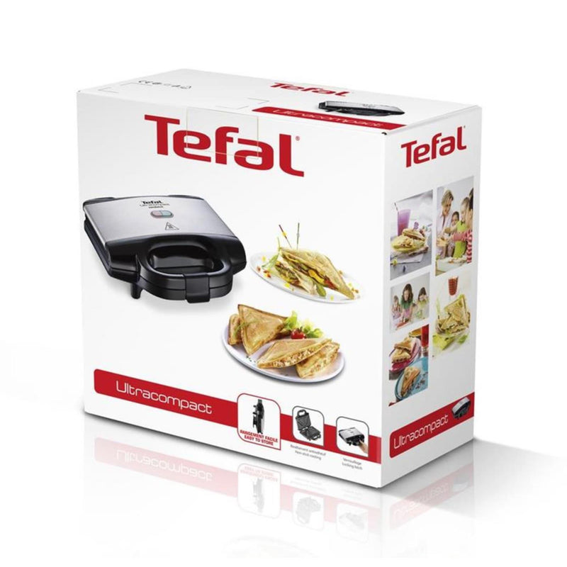 Afbeelding laden in galerijviewer, Tefal tosti-apparaat ultracompact rvs