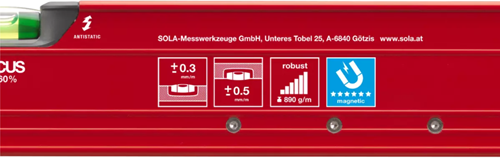 Afbeelding laden in galerijviewer, Sola red m 3 60 waterpas | 60 cm - 01812801