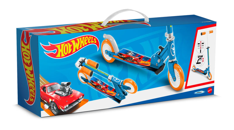 Afbeelding laden in galerijviewer, Mattel 2-wiel Kinderstep Opvouwbaar Voetrem Blauw