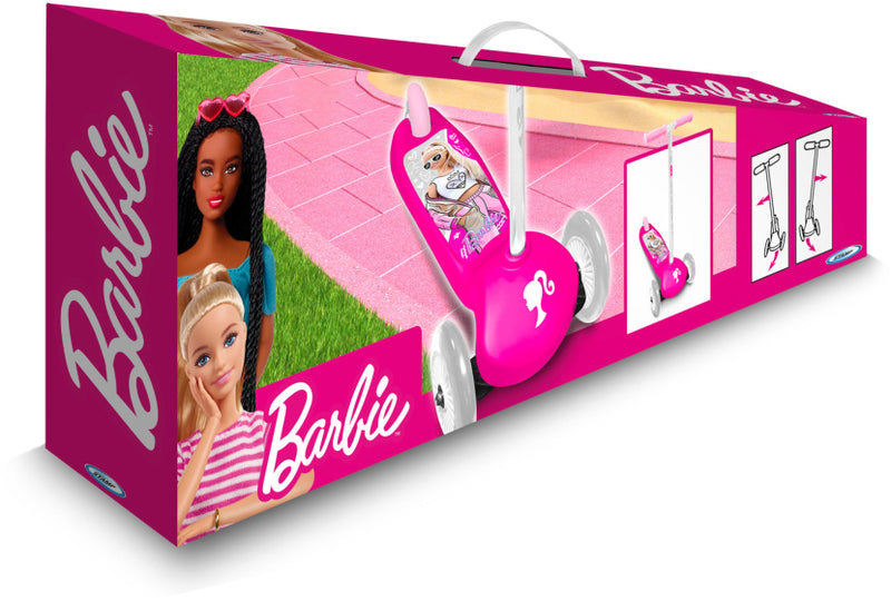 Afbeelding laden in galerijviewer, Mattel 3-wiel kinderstep meisjes voetrem roze
