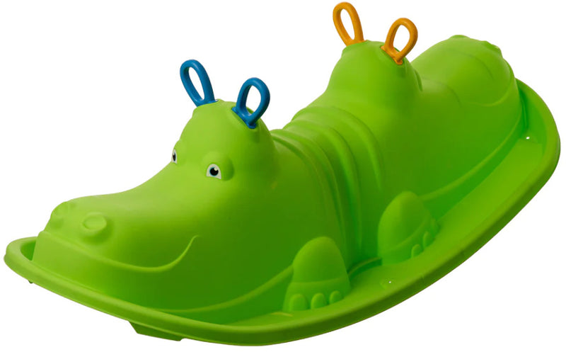 Afbeelding laden in galerijviewer, Starplay Hippo Schommelwip voor 1 tot 3 Kinderen 103 cm Groen