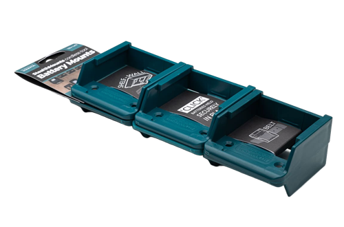 Afbeelding laden in galerijviewer, Stealthmounts bm-mk18-blu-6 accuhouder voor makita 18v lxt | blauw | 6-pack - bm-mk18-blu-6