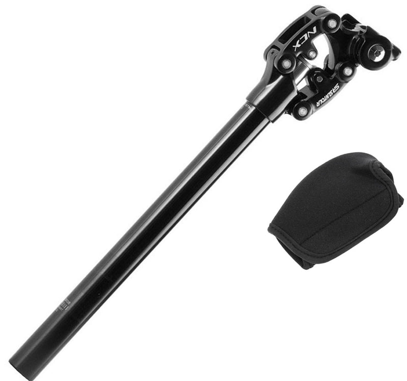 Afbeelding laden in galerijviewer, Suntour sp12 sp25 ncx 350mm suspension seatpost + safety cover | 30,9 x 350mm soft (