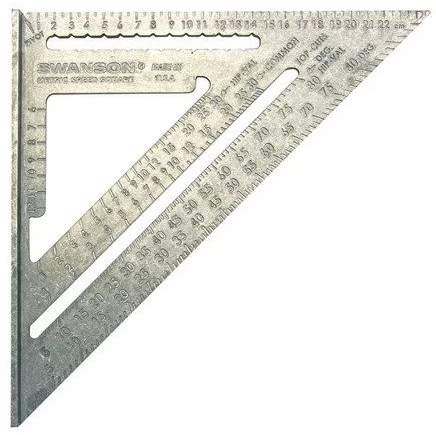 Afbeelding laden in galerijviewer, Enzo swanson 25 cm metrische speed square w bl - eu202