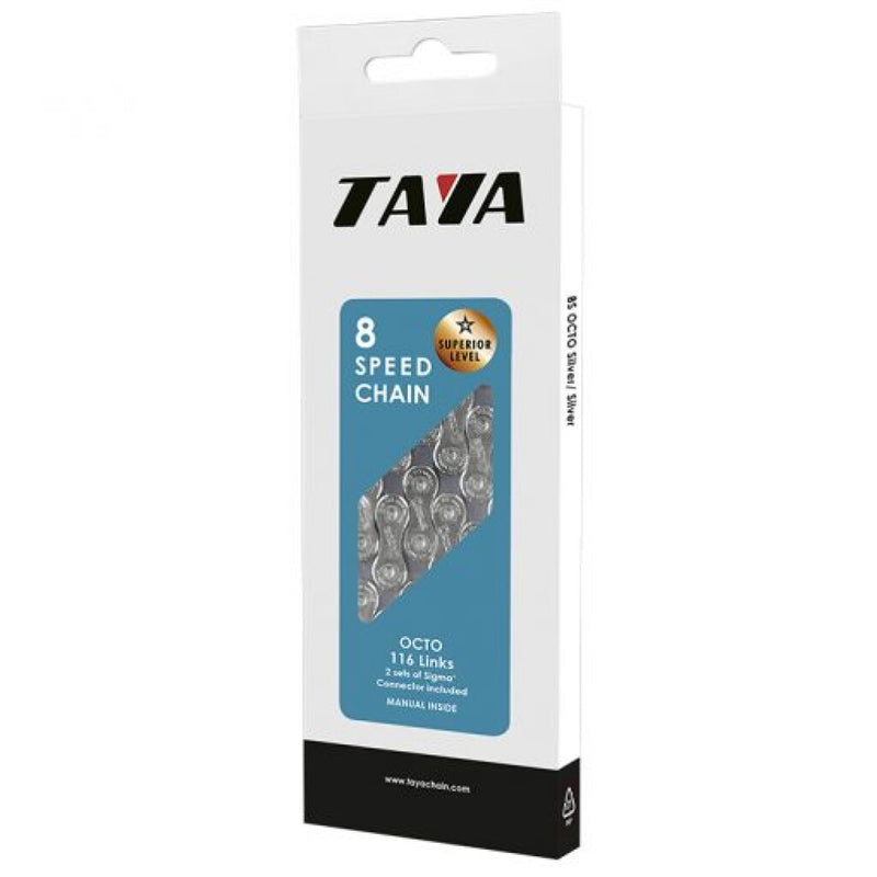 Afbeelding laden in galerijviewer, Buzaglo taya ketting octo 1 2x3 32x116, 7-8 speed, zilver