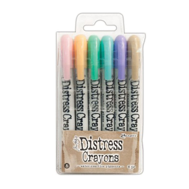 Afbeelding laden in galerijviewer, Ranger ink ranger • tim holtz distress crayons set 5 6st.