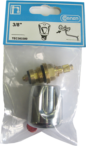 Afbeelding laden in galerijviewer, Cornat kraanbovenstuk boiler 3 8 bl rood - tec303300