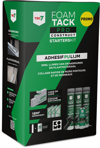 Afbeelding laden in galerijviewer, Tec7 foamtack pro construct starterskit (3x 880 ml, reiniger en gun) - 670995000