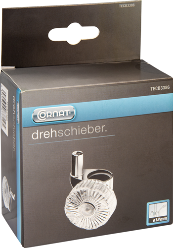Afbeelding laden in galerijviewer, Cornat glijpin voor douchestang 18mm ch - tecb3386