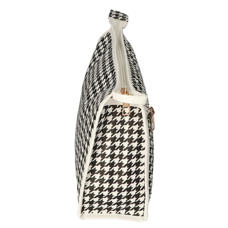 Afbeelding laden in galerijviewer, Traveller toilettas pied-de-poule 30cm x 19.5cm