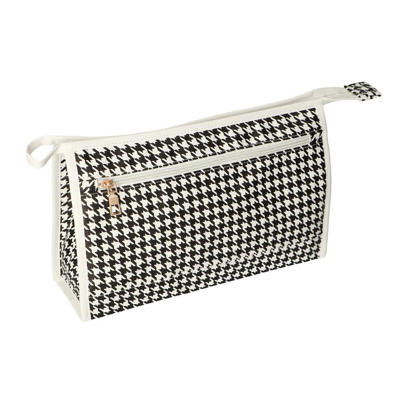 Afbeelding laden in galerijviewer, Traveller toilettas pied-de-poule 30cm x 19.5cm