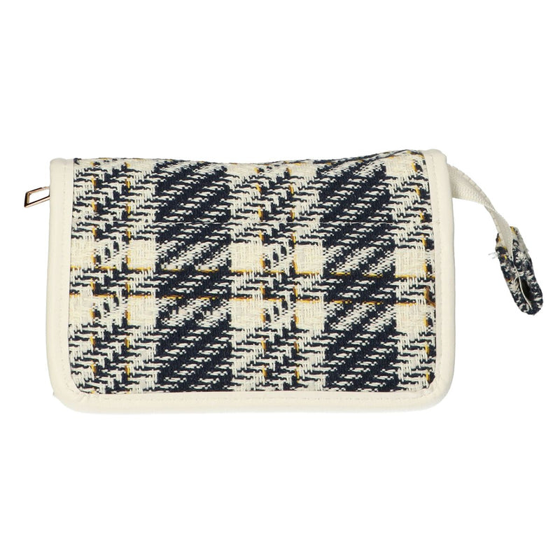 Afbeelding laden in galerijviewer, Traveller spiegeltas tweed ruit 16.5x11cm