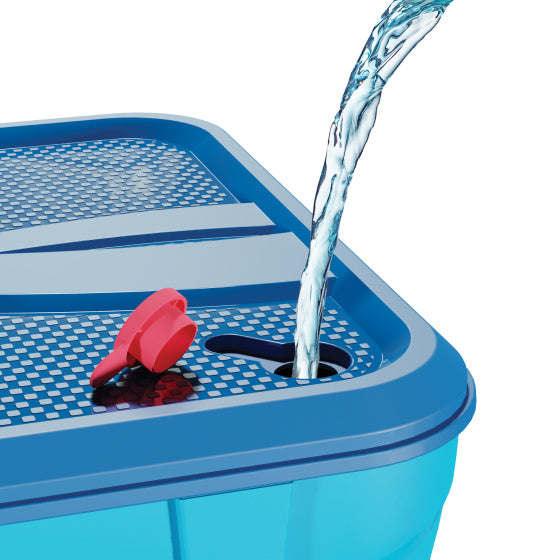 Afbeelding laden in galerijviewer, Swingball Basketbalpaal met All Surface Basis Donkerblauw Blauw