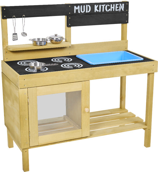 Afbeelding laden in galerijviewer, Tp toys Houten Modderkeuken met Oven, Spoelbak Accessoires