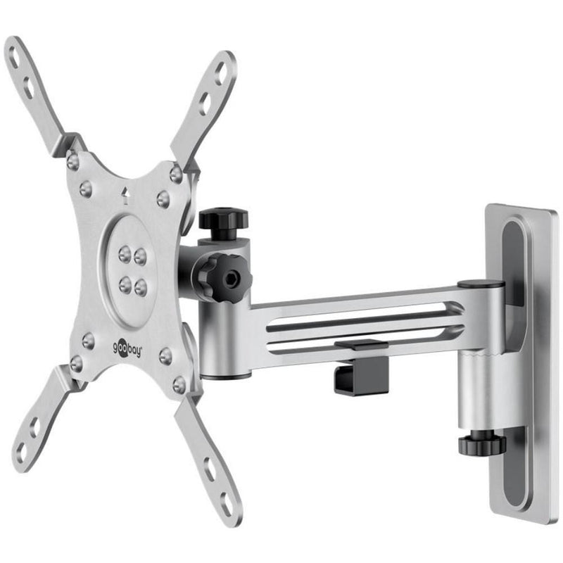 Afbeelding laden in galerijviewer, Goobay tv wall mount caravan fullmotion (m), 13 to 43 inch wandmontage (zilver)